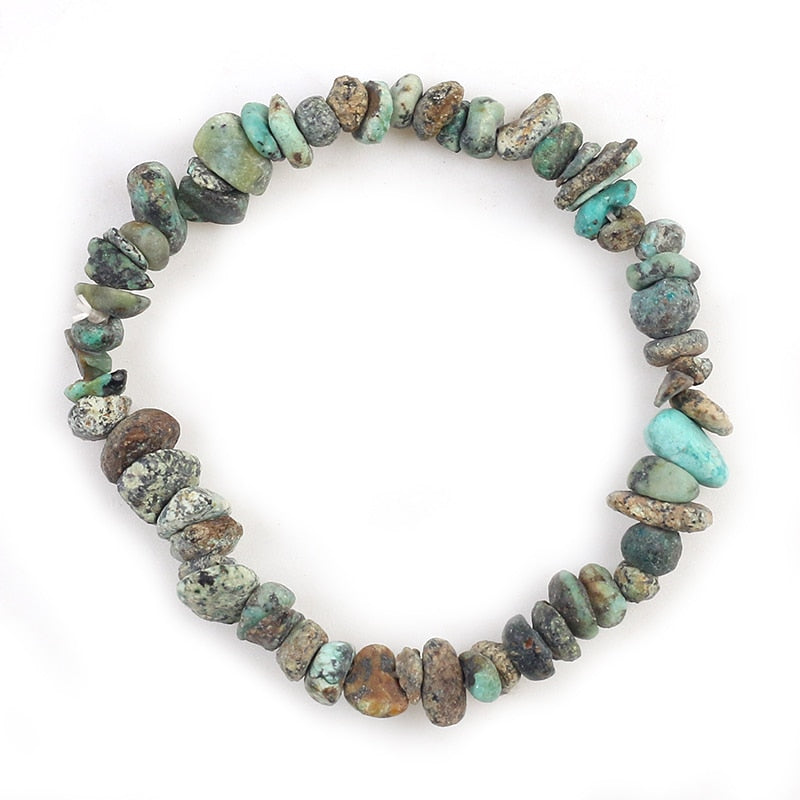 Irregular Natural Gem Stone Bracelet Stretch Chip Beads
