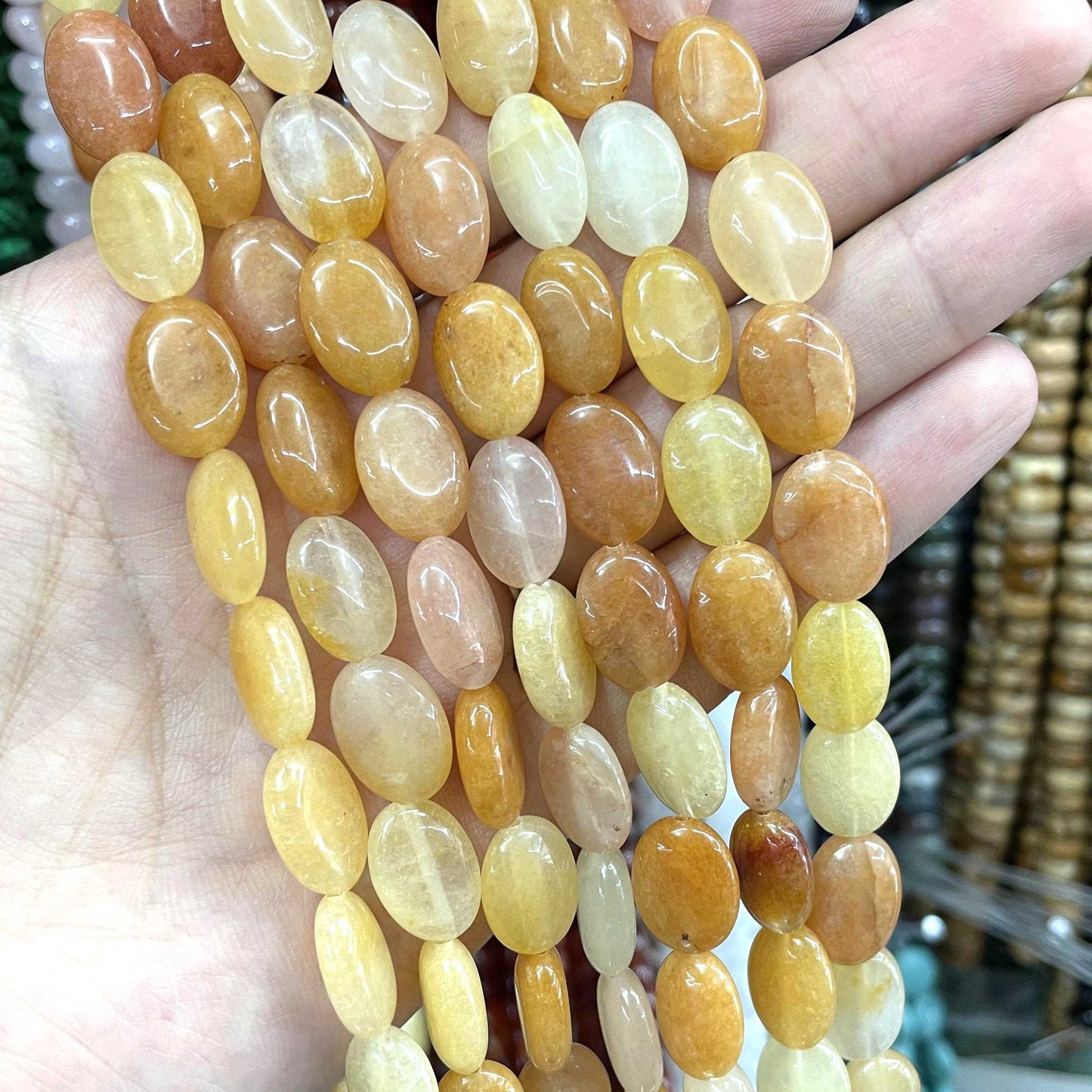 Agates Jades Crystal Loose Spacer Beads