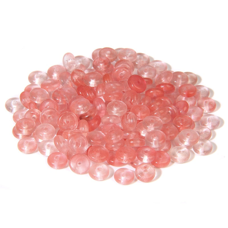 Natural Stone Slice Bead Agates Jades Flat Spacer