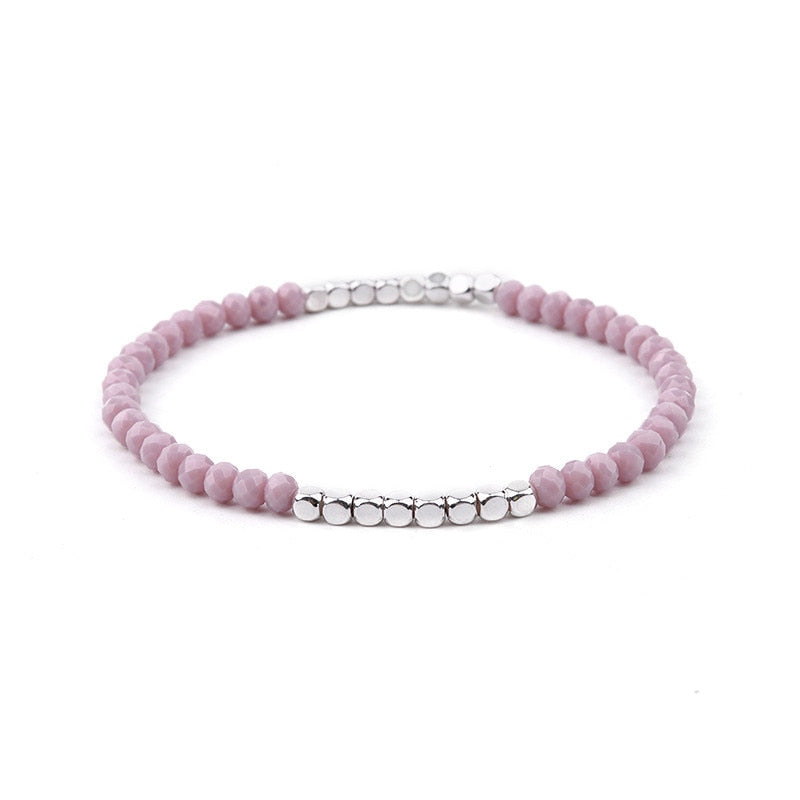 Natural Crystal Bracelets Delicate Beaded