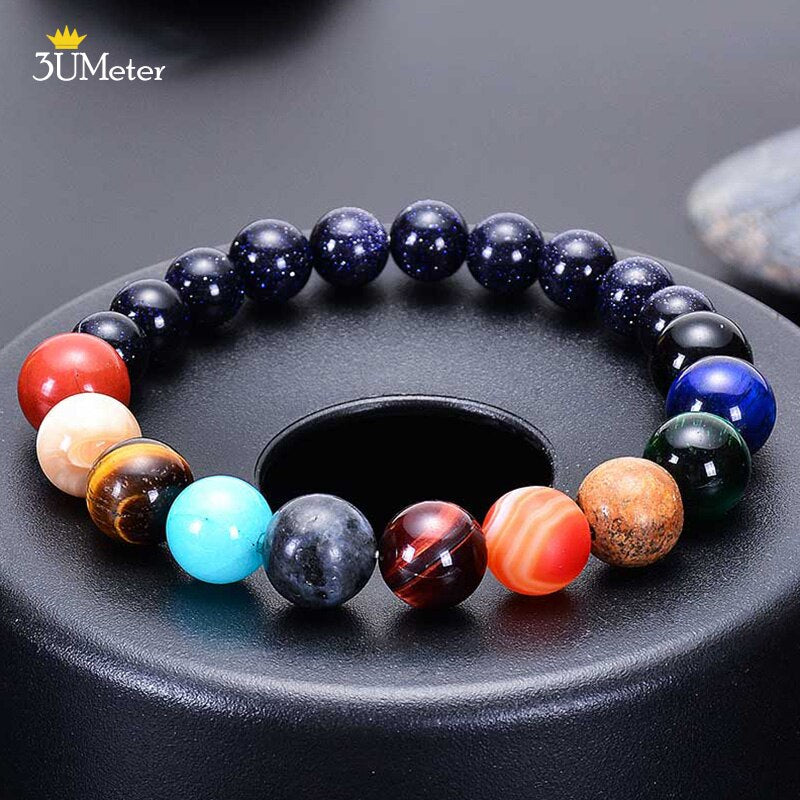 The Eight Planets Bracelets Natural Stone Beads