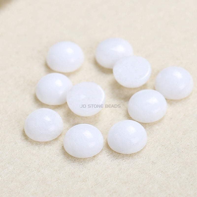 Flat Back Gemstone Mix Colors Natural Stone Cab