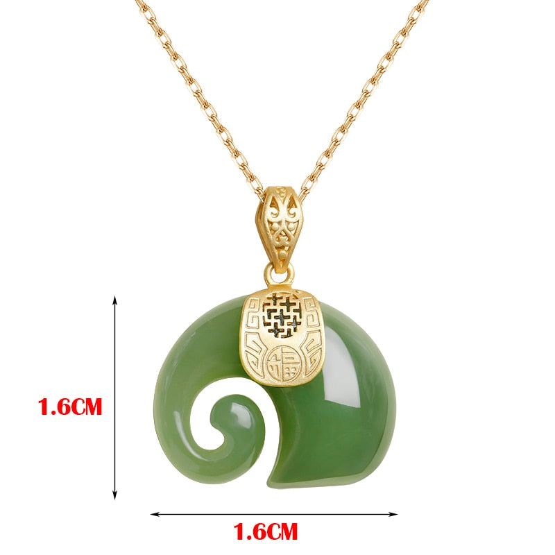 Vintage White Hetian Jade Elephant Pendant
