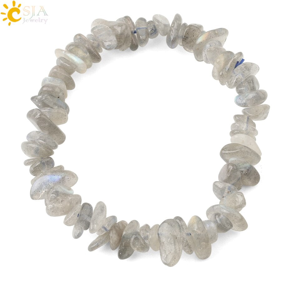 Irregular Chips Natural Stone Bracelet Asymmetry
