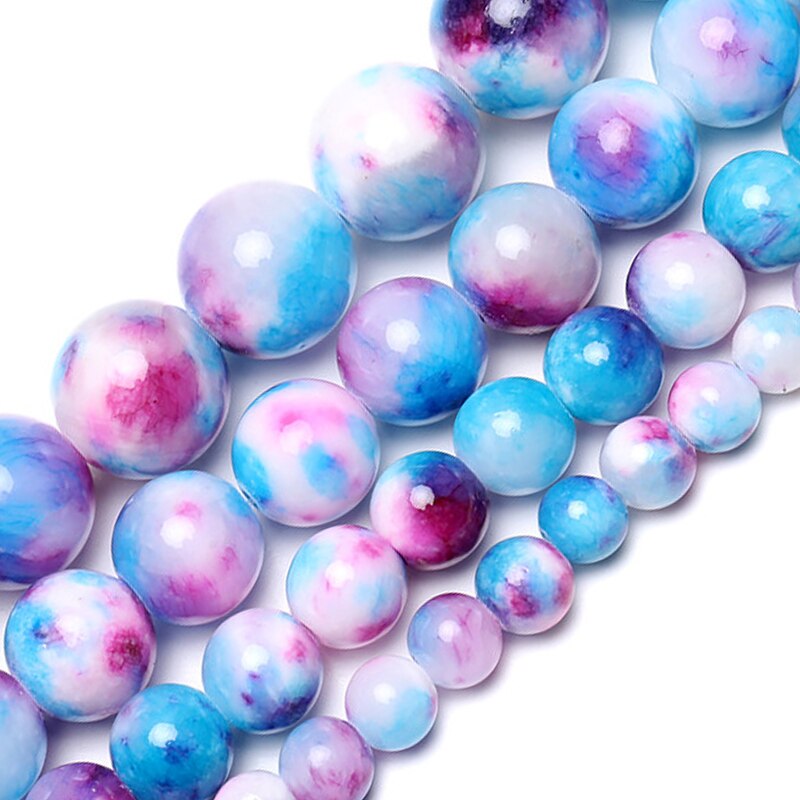 Natural Pink Green Persian Jades Stone Beads