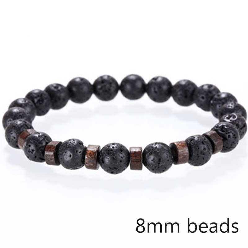 Men Bracelet Natural Moonstone Bead Tibetan