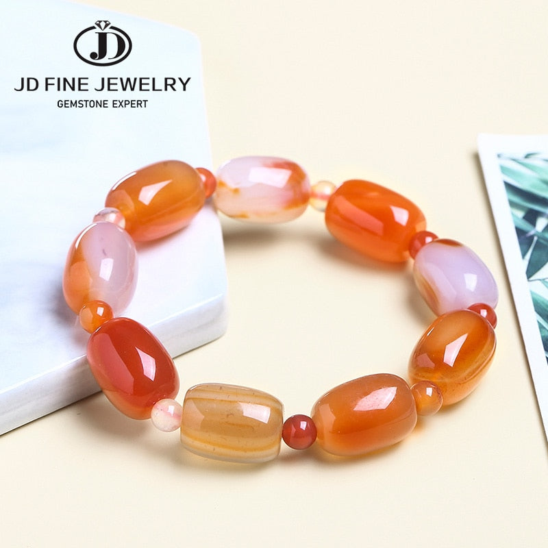 JD Natural Stone Colorful Green Peacock Agates