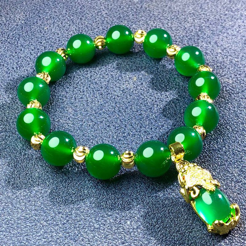 Genuine Natural Green Jade Bracelet Men Women Fine Jewelry
