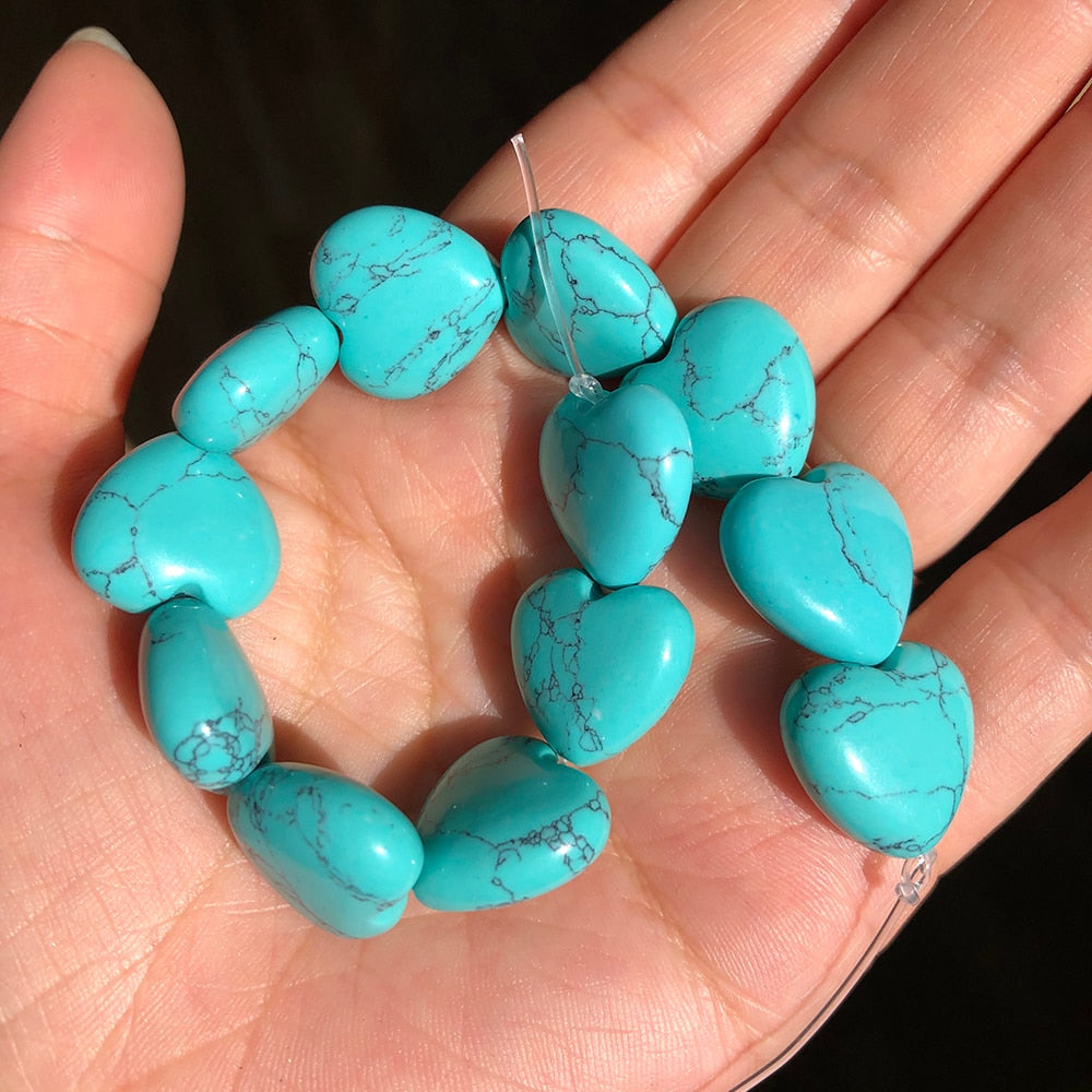 Natural Stone Love Heart Shape Unakite Agates