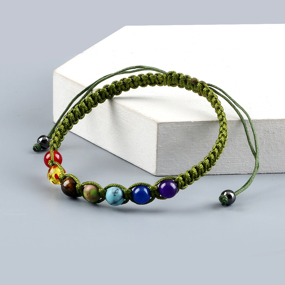 Handmade Beads Bracelet 6mm Natural Stone String