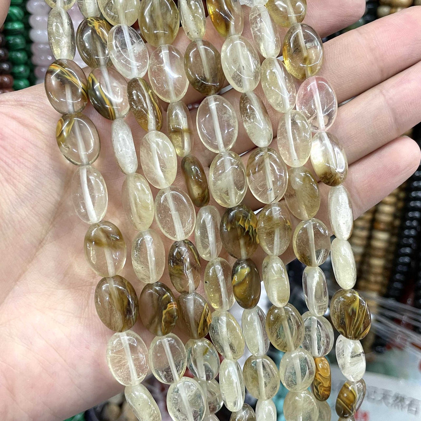 Agates Jades Crystal Loose Spacer Beads