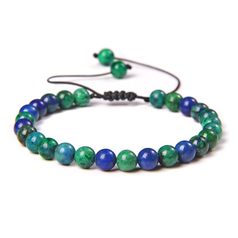 Natural Stone Amethysts 6MM Bead Bracelets