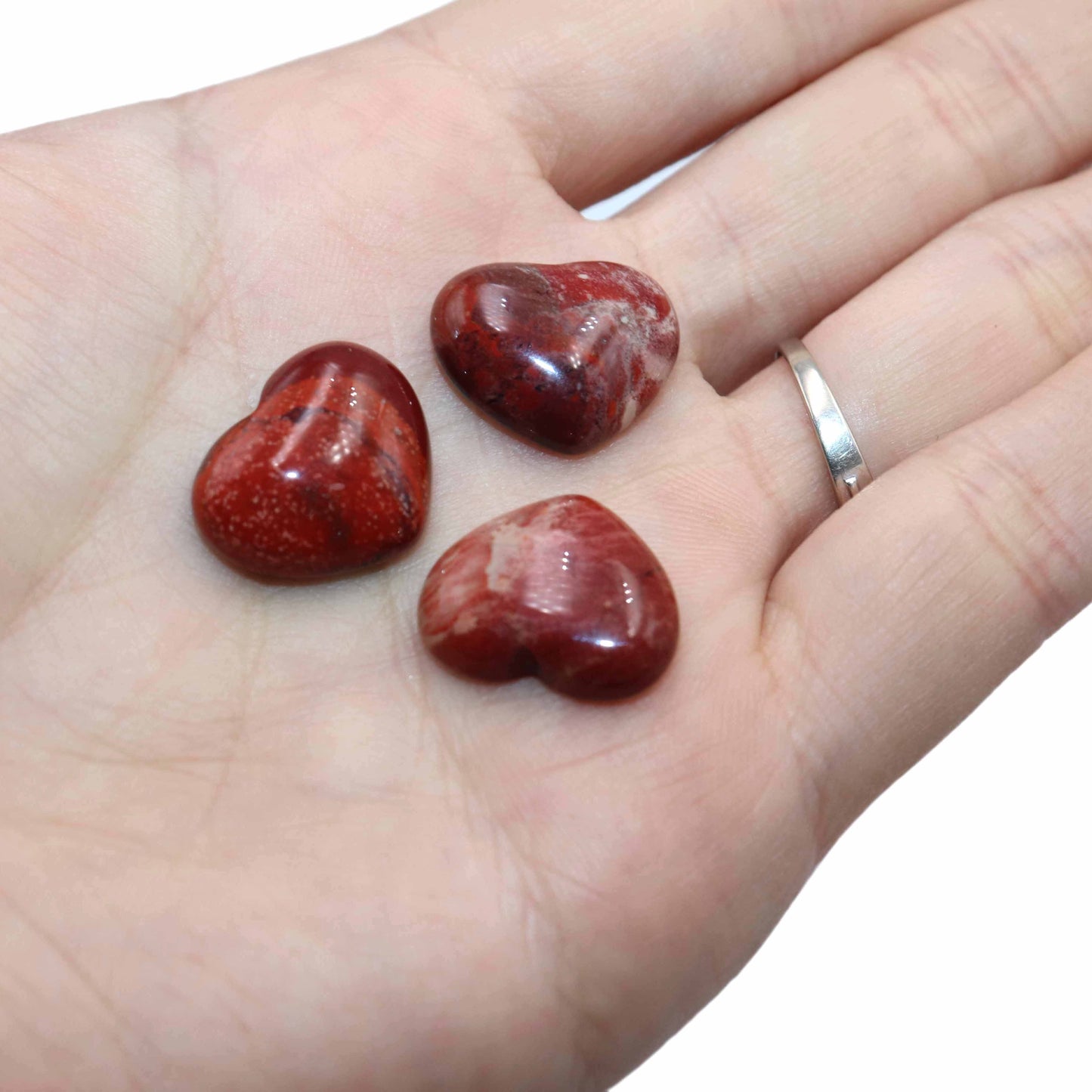 Agates Quartz Pink Jades Tiger Eye Heart Shape Stone
