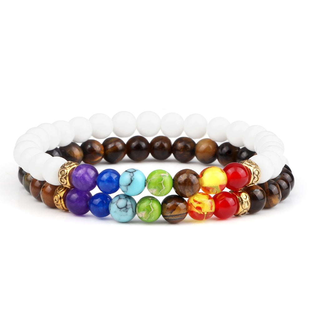 Balance Buddha Reiki Prayer Tiger Eyes Black Beads