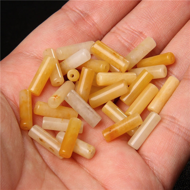 Cylinder Shape Stone Beads Jaspers