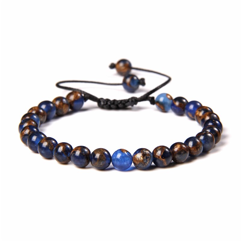 Natural Stone Amethysts 6MM Bead Bracelets