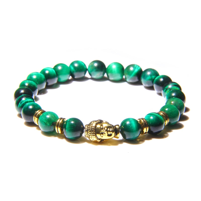 Fashion Natural Royal Blue Tiger Eye Stone Beads Bracelet