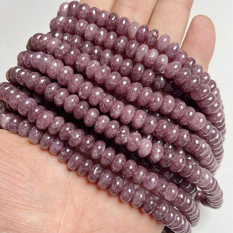 Angelite Jades Chakra Beads Natural Loose Spacer