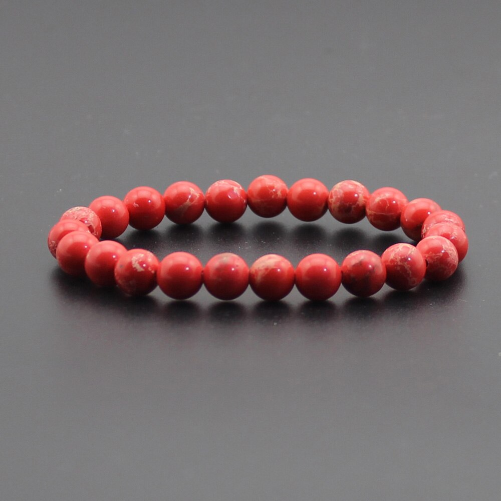 8mm Natural Stone Quartz Bracelets Healing Energy