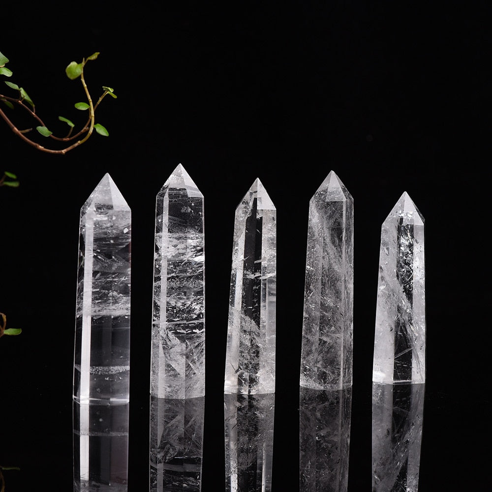 Natural white Crystal clear quartz Quartz Crystal