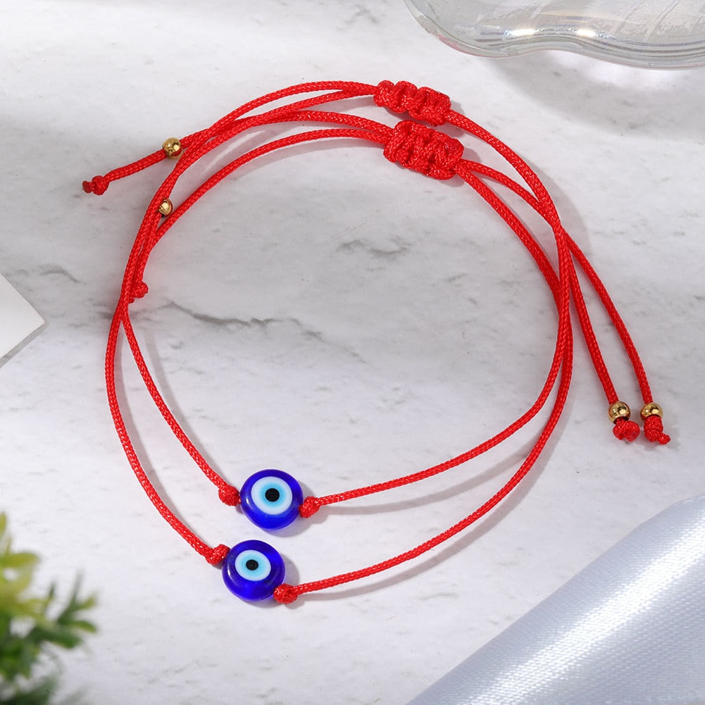 Red rope Black Rope Bracelet evil eye woven Bracelet