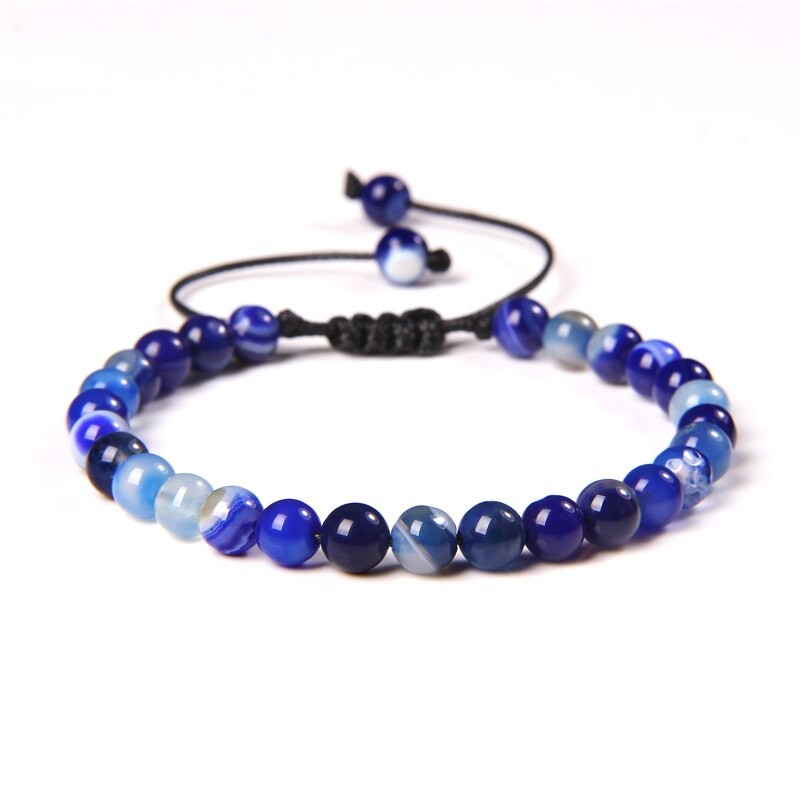 Natural Stone Amethysts 6MM Bead Bracelets