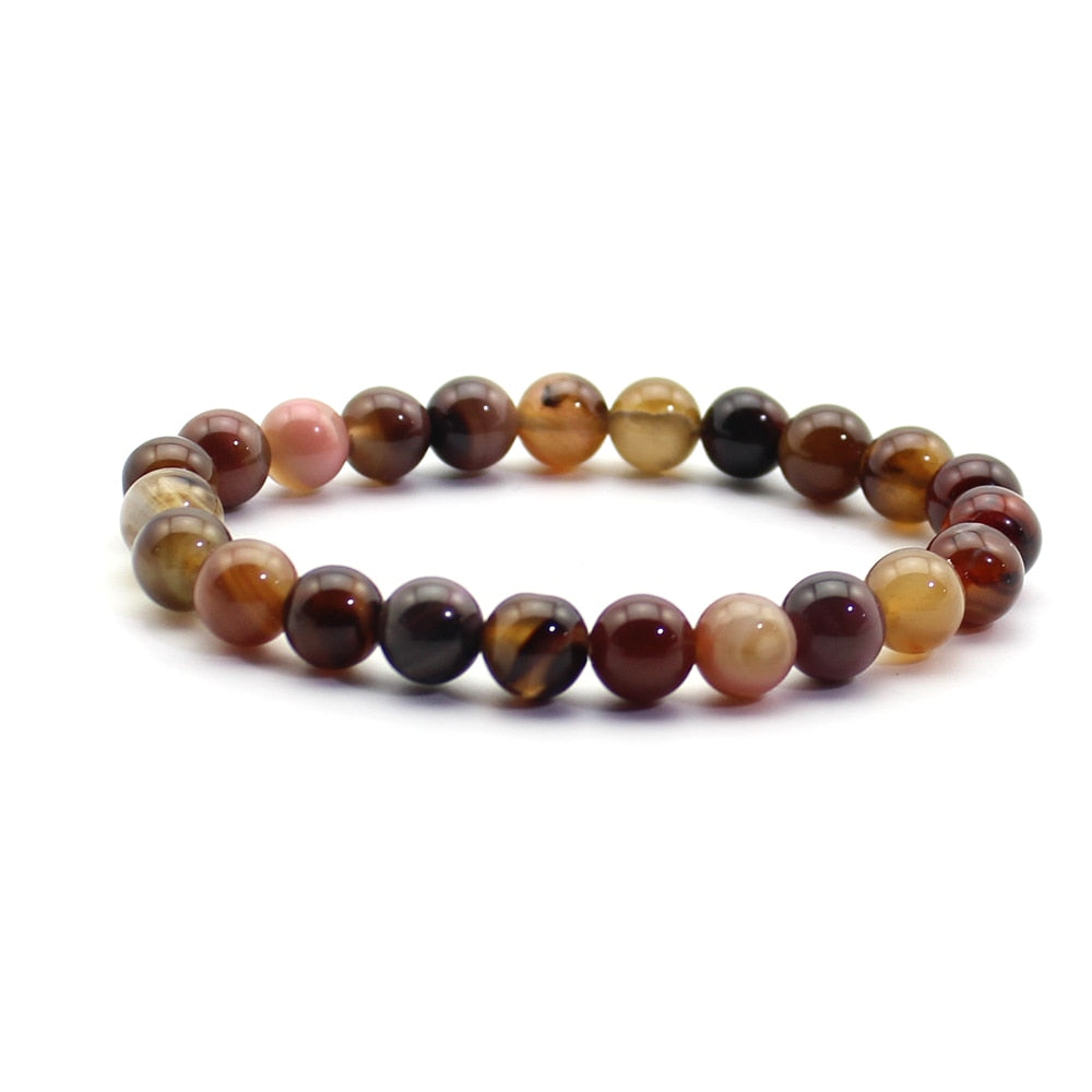 Women Men Natural Stone Quartz Bracelets Tiger Eye