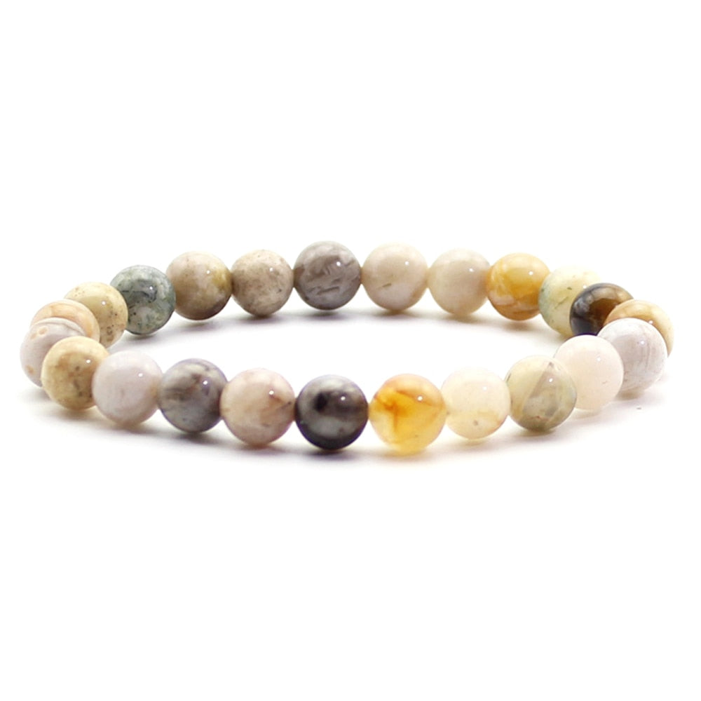 Women Men Natural Stone Quartz Bracelets Tiger Eye