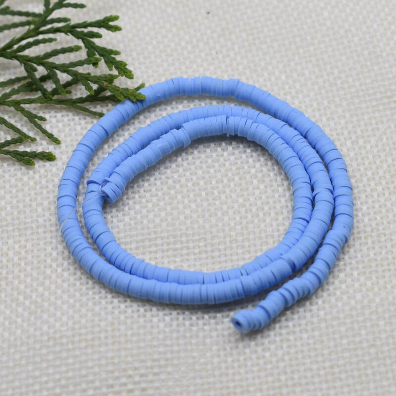 Flat Round Handmade Round Polymer Clay Chip