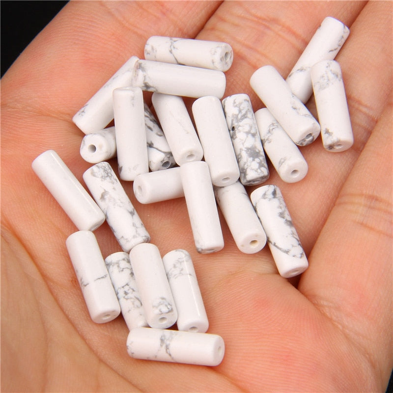 Cylinder Shape Stone Beads Jaspers