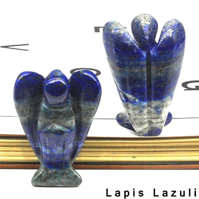 Lucky Angel Figurine Natural Stone And Crystals