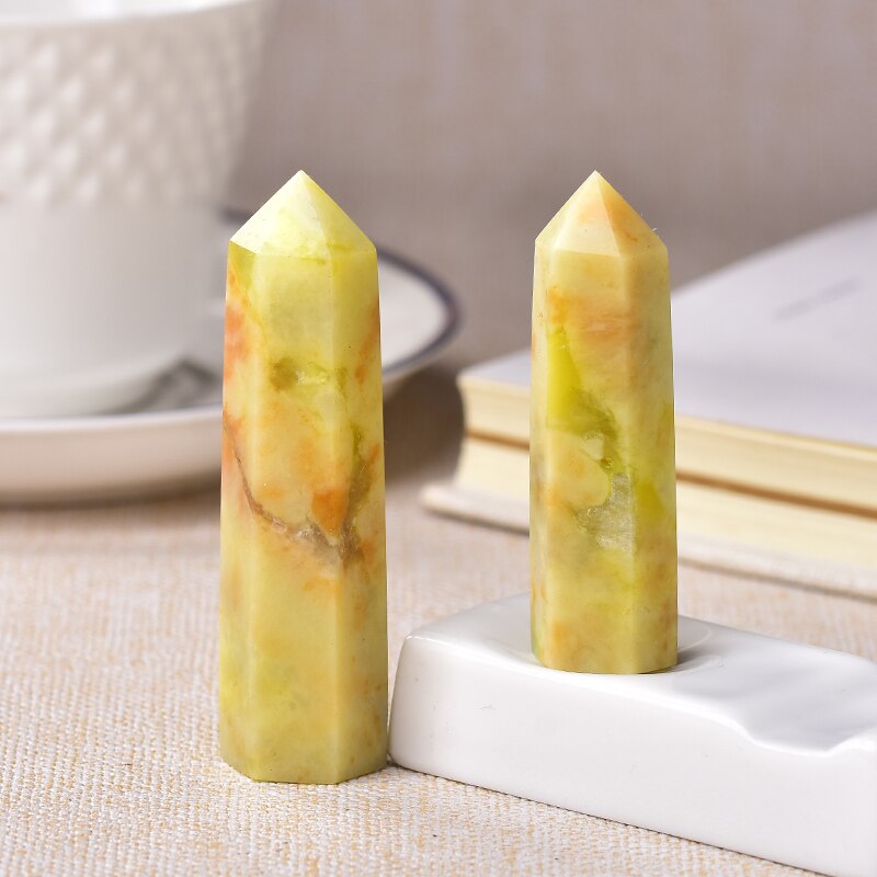 Point Flower Jade Healing Obelisk Quartz