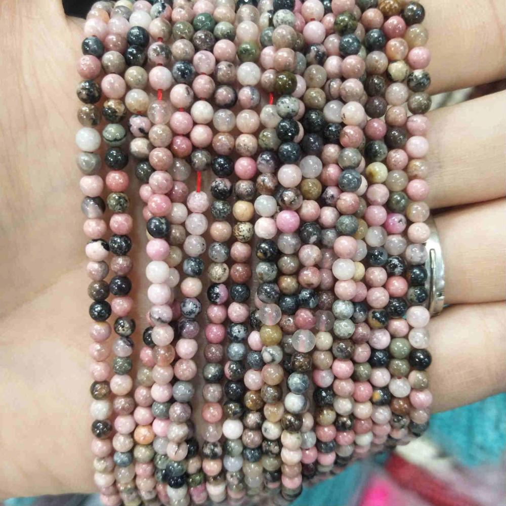 Natural Stone 2MM 3MM Round Beads Tourmaline
