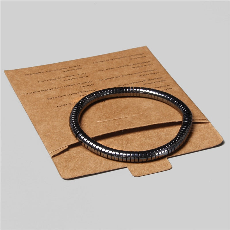 Men Bracelet Natural Hematite Tiger Eye Bead