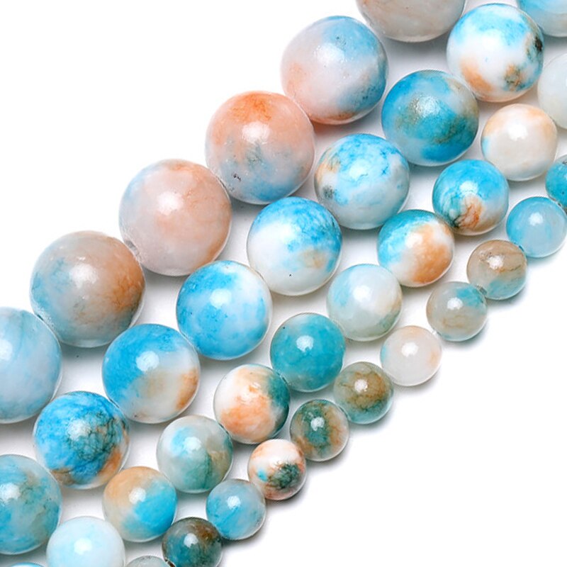 Natural Pink Green Persian Jades Stone Beads