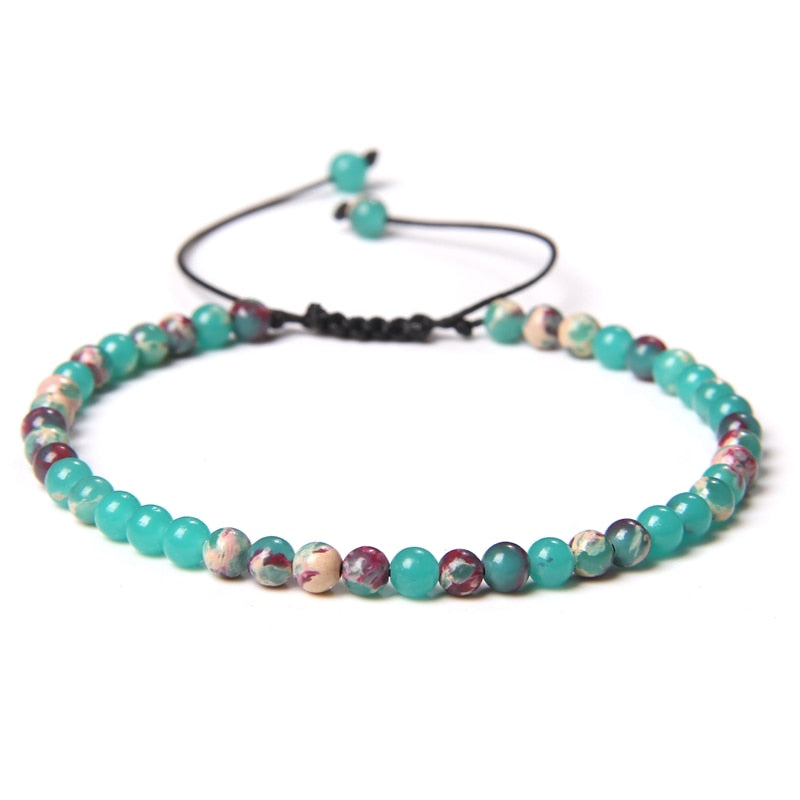 Vintage Natural Stone Bracelet Men Chakras Beads