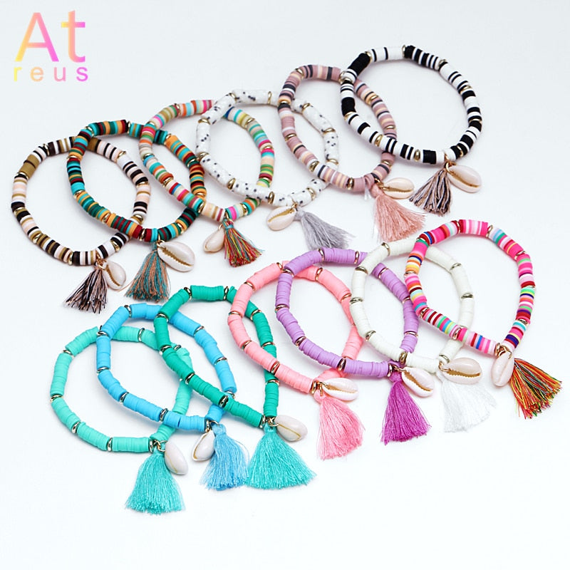 Tassel Bracelet for Women Natural Shell Bracelet