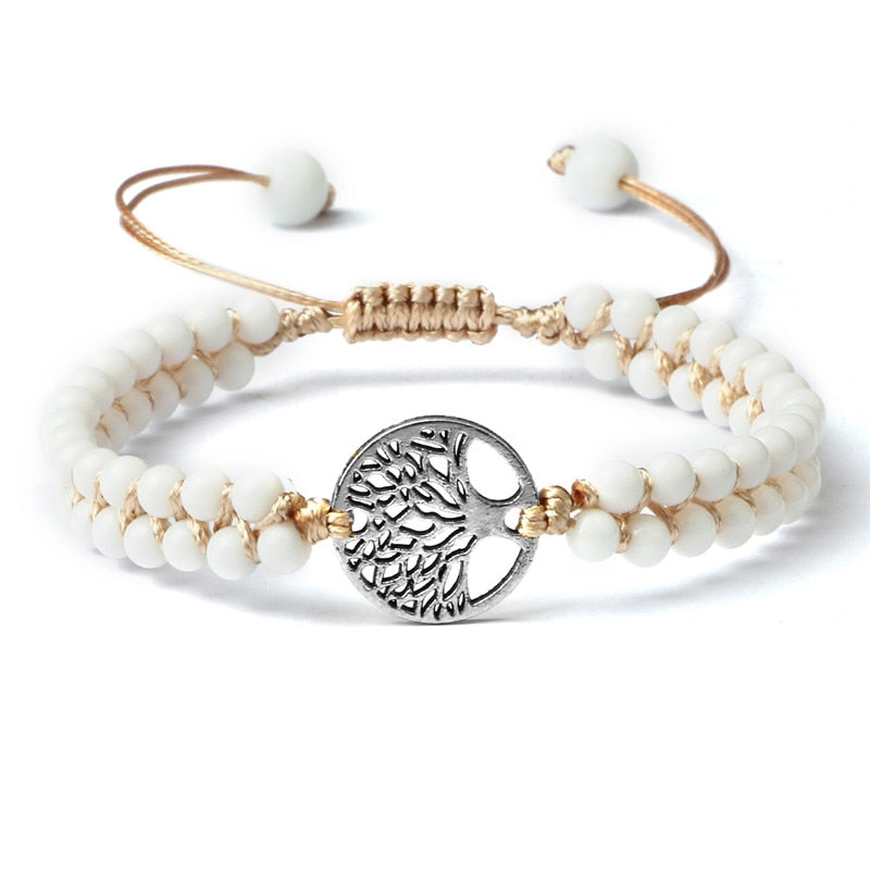 Tree of Life Charm Bracelets Handmade Stone