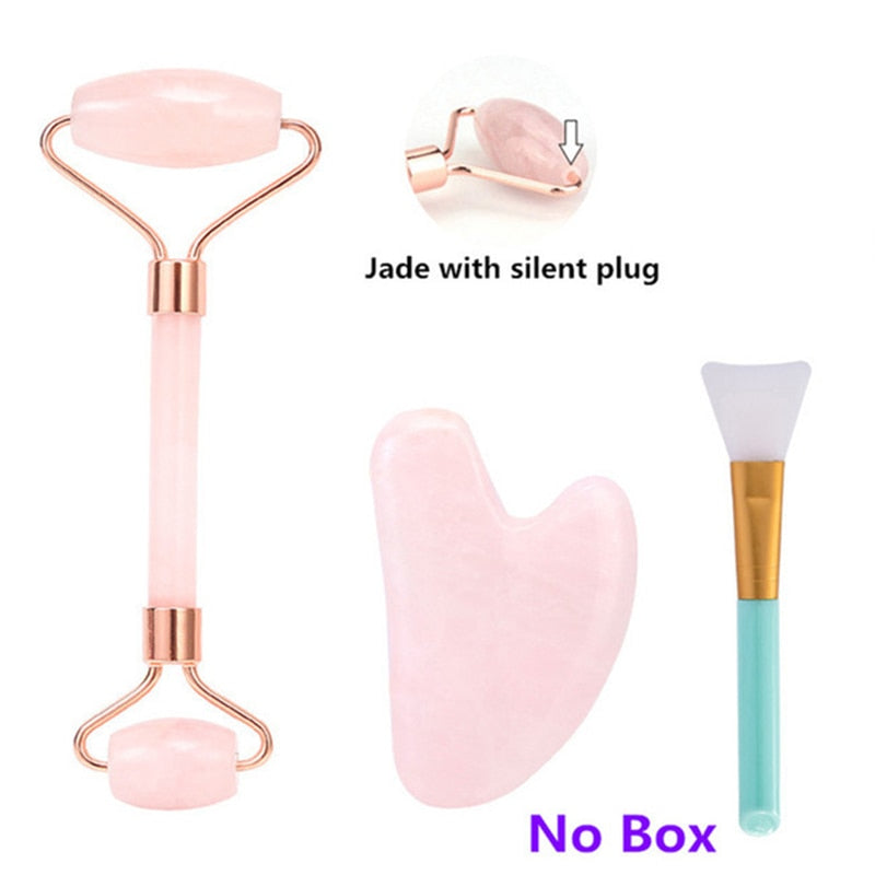 Roller Face-lifting Massager Natural Jade Facial