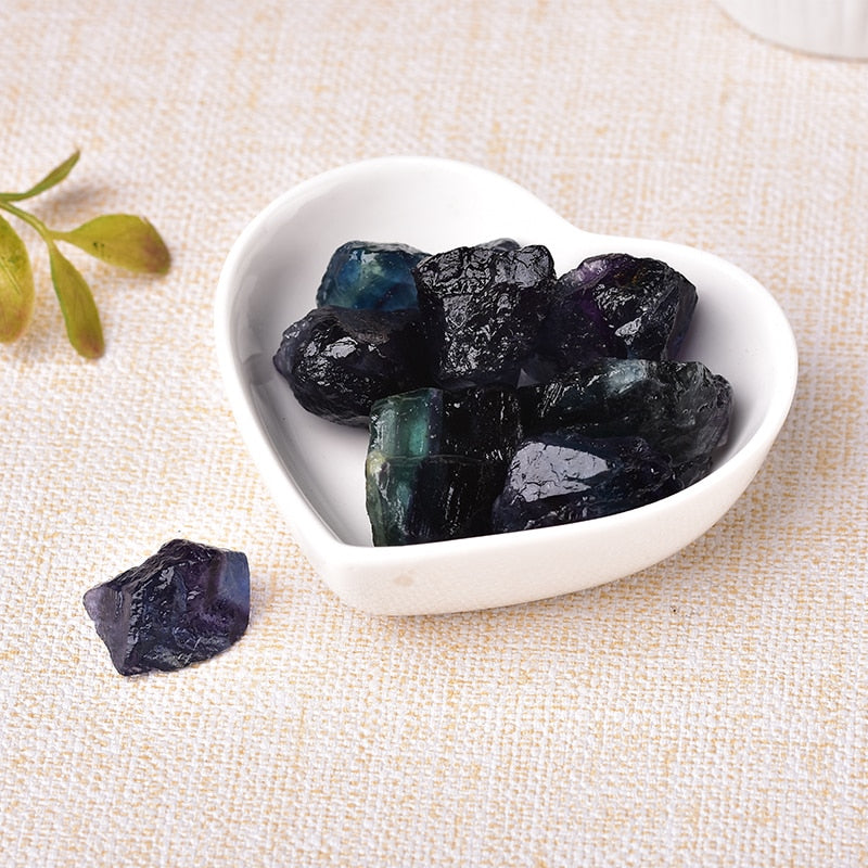 Natural Colorful fluorite Crystal Stone Healing Quartz