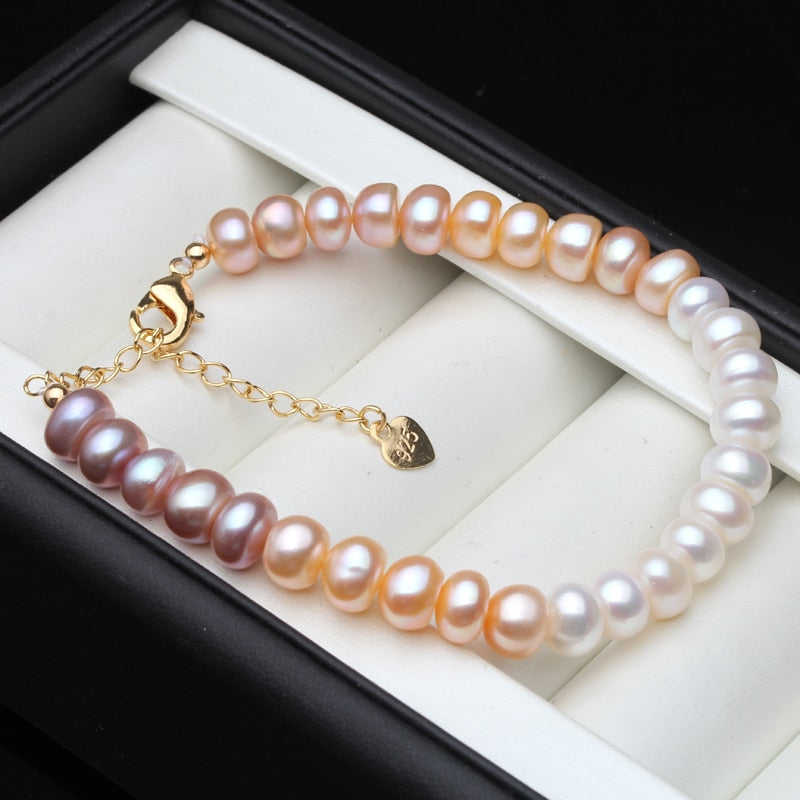 Colorful Pearl Bracelet Classic Freshwater Pearl