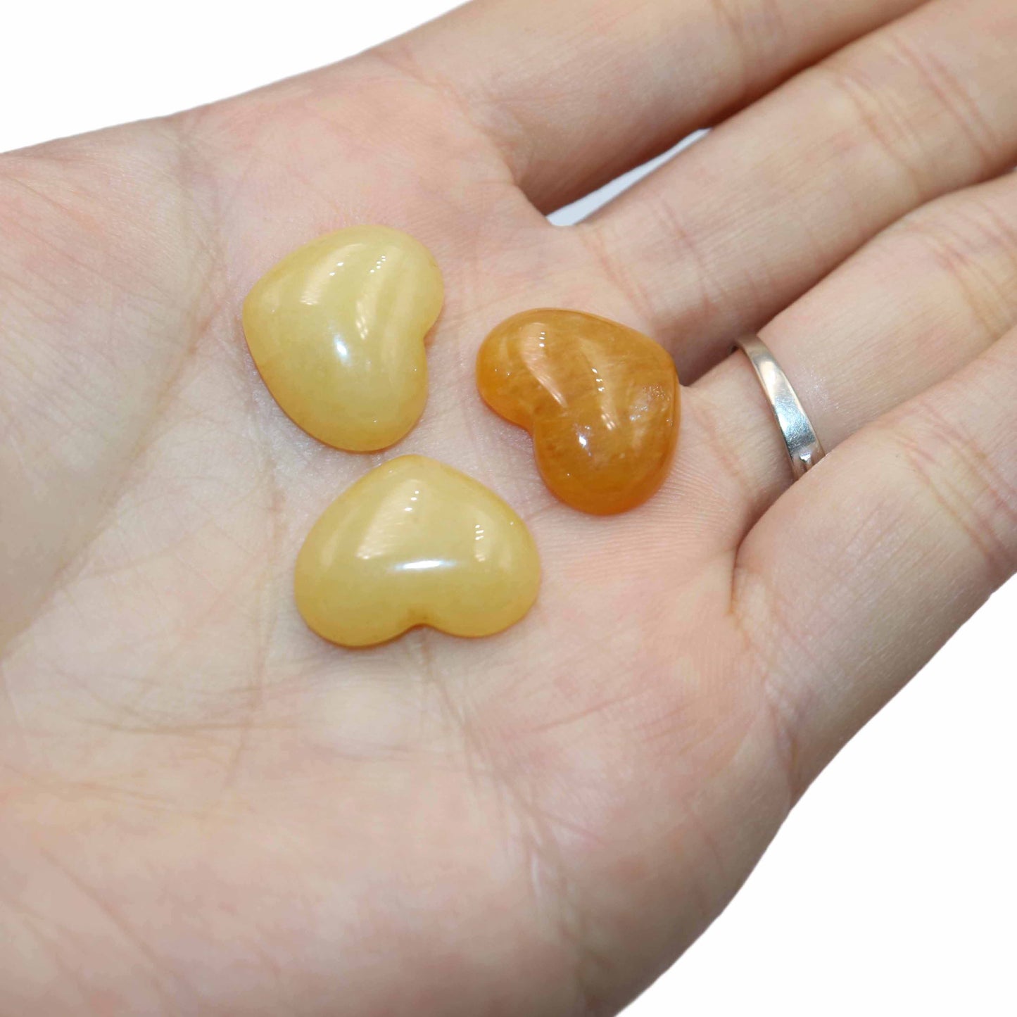 Agates Quartz Pink Jades Tiger Eye Heart Shape Stone