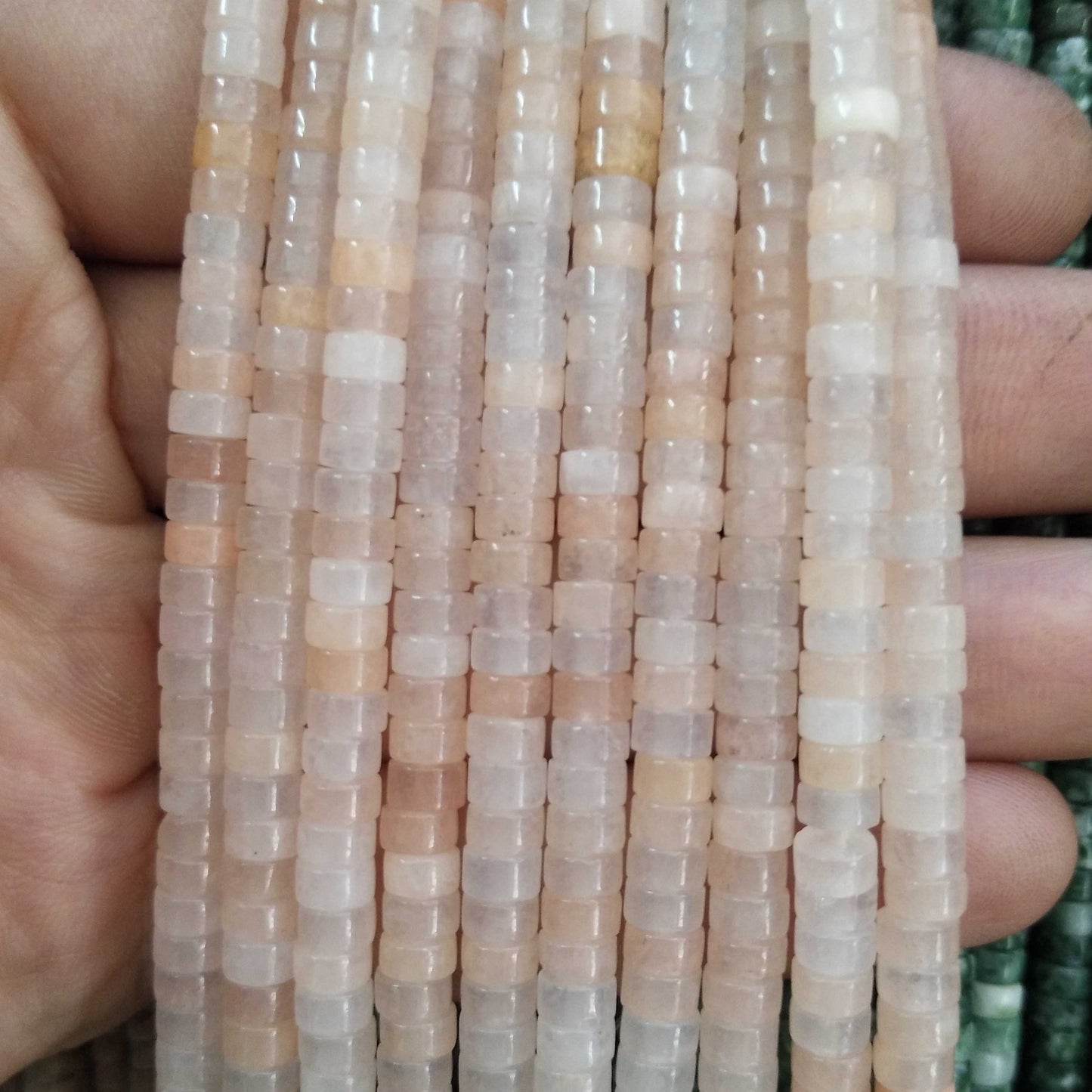Turquoises Agates Jades Spacer Flat Round Natural Stone