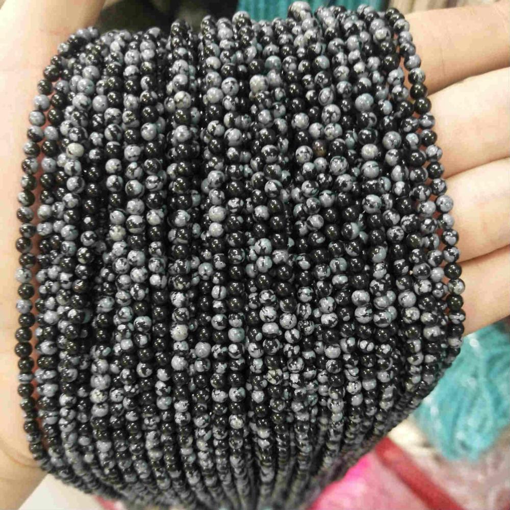 Natural Stone 2MM 3MM Round Beads Tourmaline