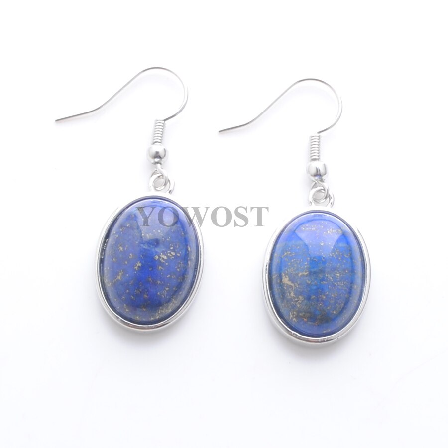 1 Pairs Natural Stone Dangle Earrings Beads