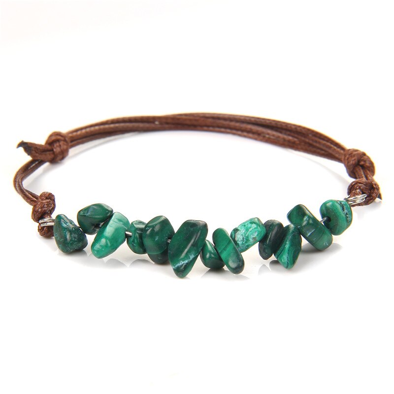 Irregular Natural Crystals Chakras Stone Bracelet