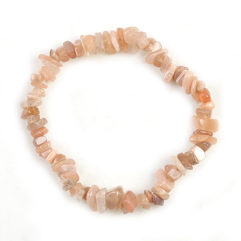 Irregular Natural Gem Stone Bracelet Stretch Chip Beads