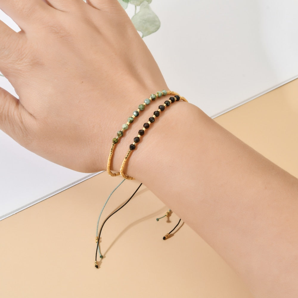 Thin Fashion Natural Stone Bracelet Girls Friends