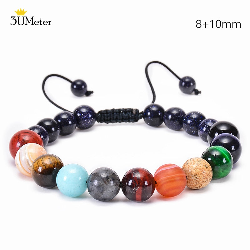 The Eight Planets Bracelets Natural Stone Beads