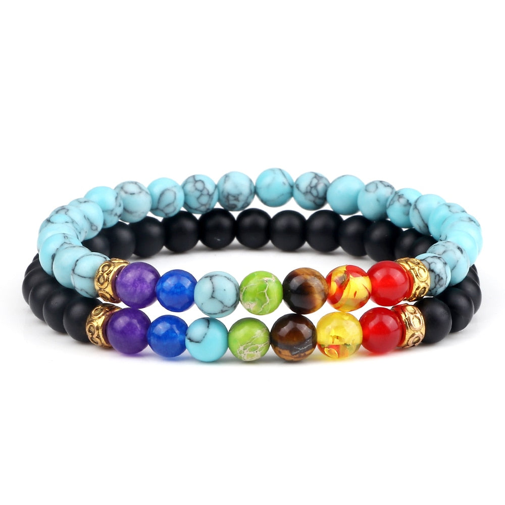 Balance Buddha Reiki Prayer Tiger Eyes Black Beads